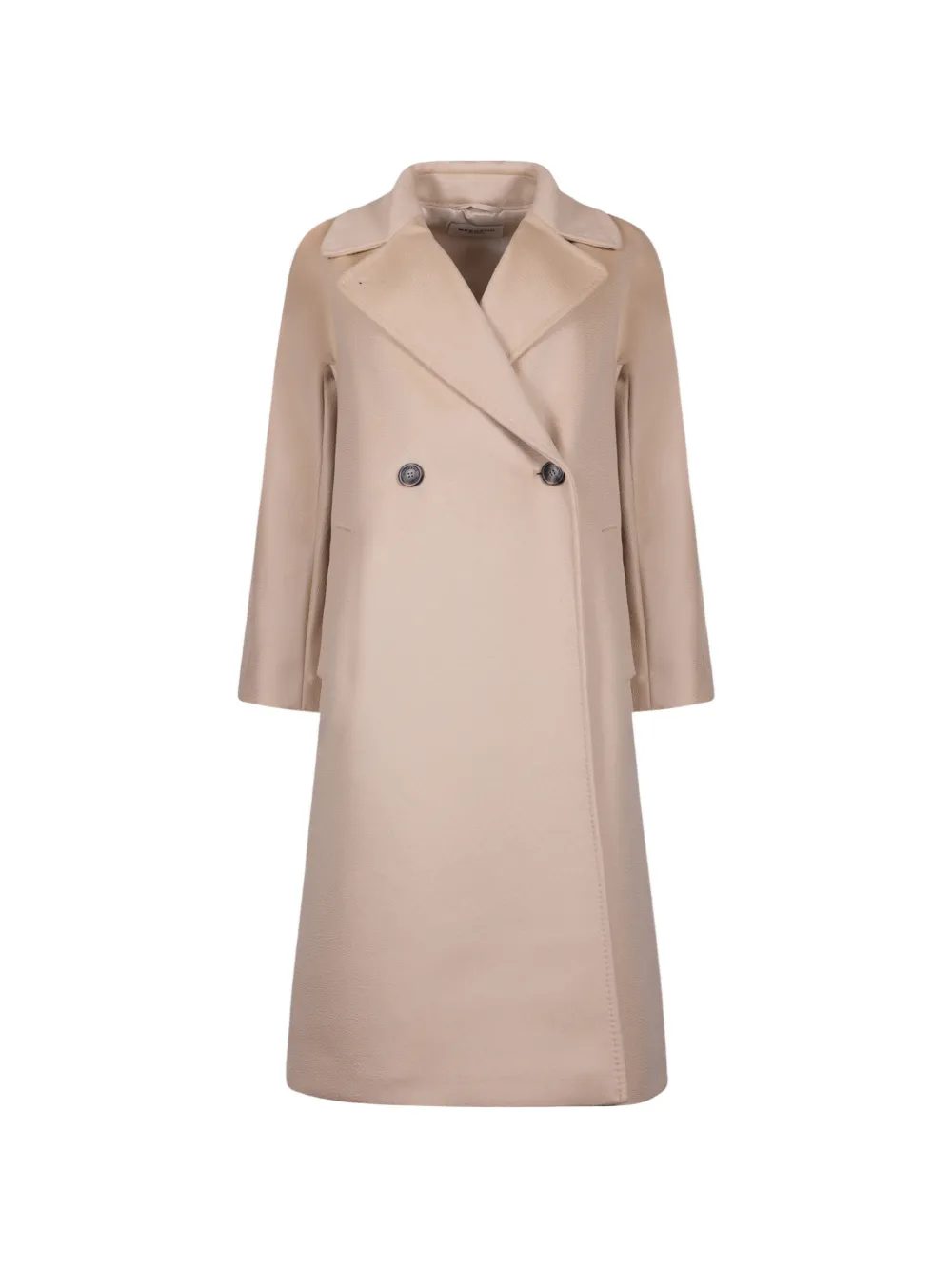 Weekend Max Mara Double-breasted Belted Coat In Neutral