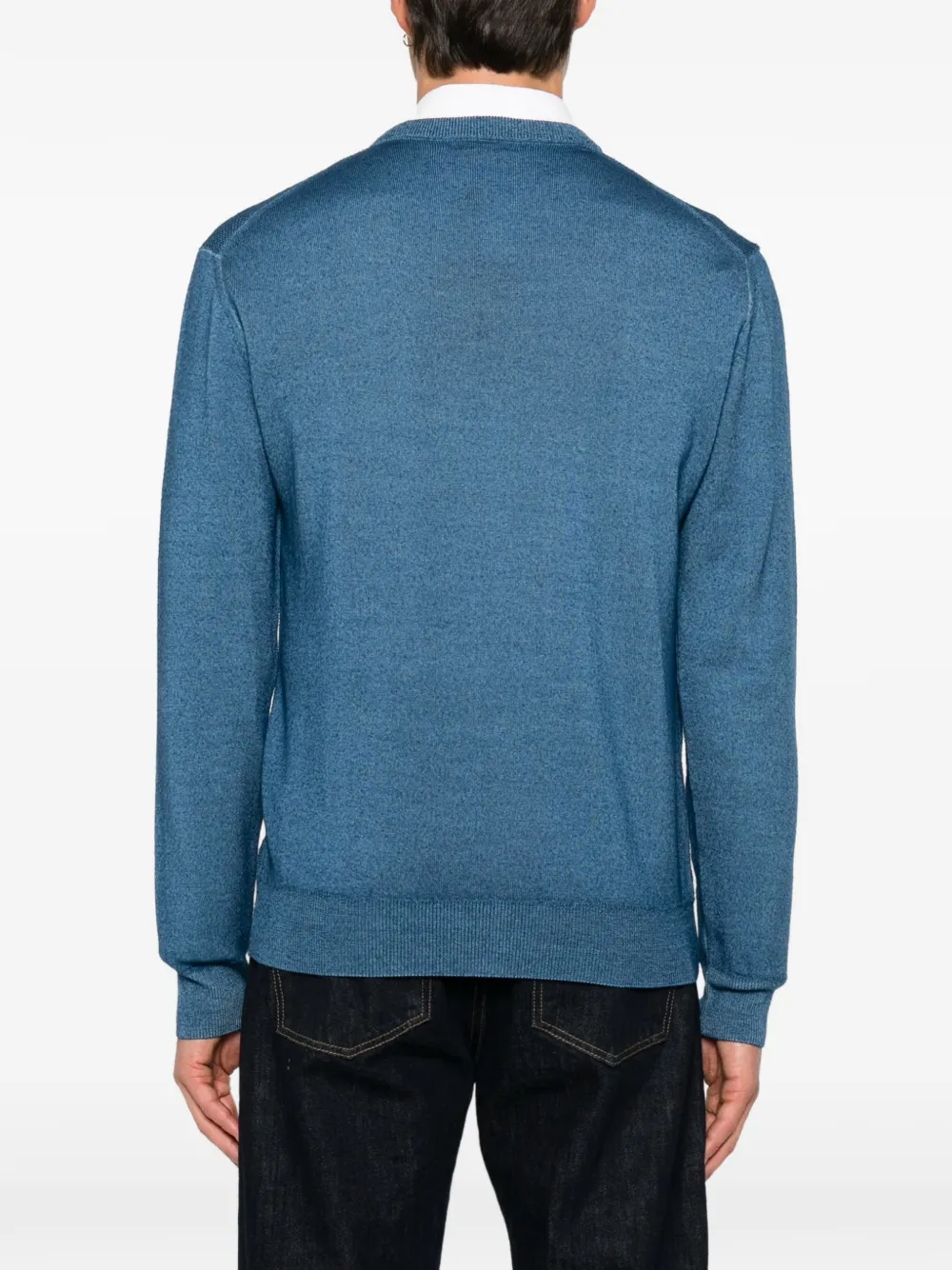 ETRO Trui met geborduurd logo en ronde hals Blauw