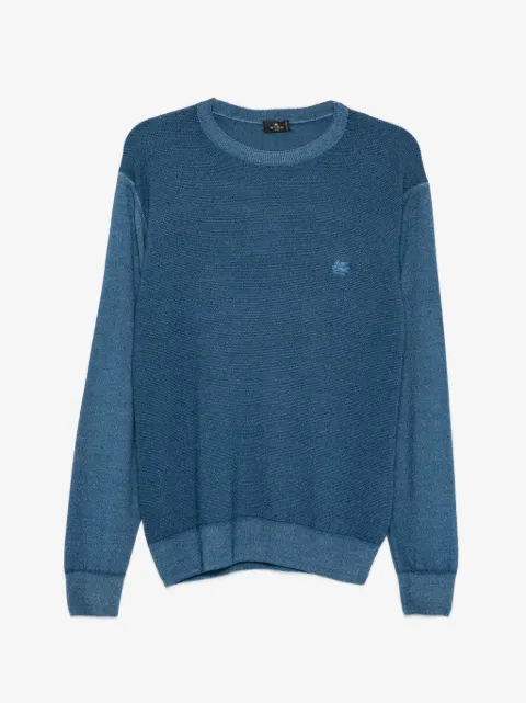 ETRO logo-embroidered crew-neck sweater