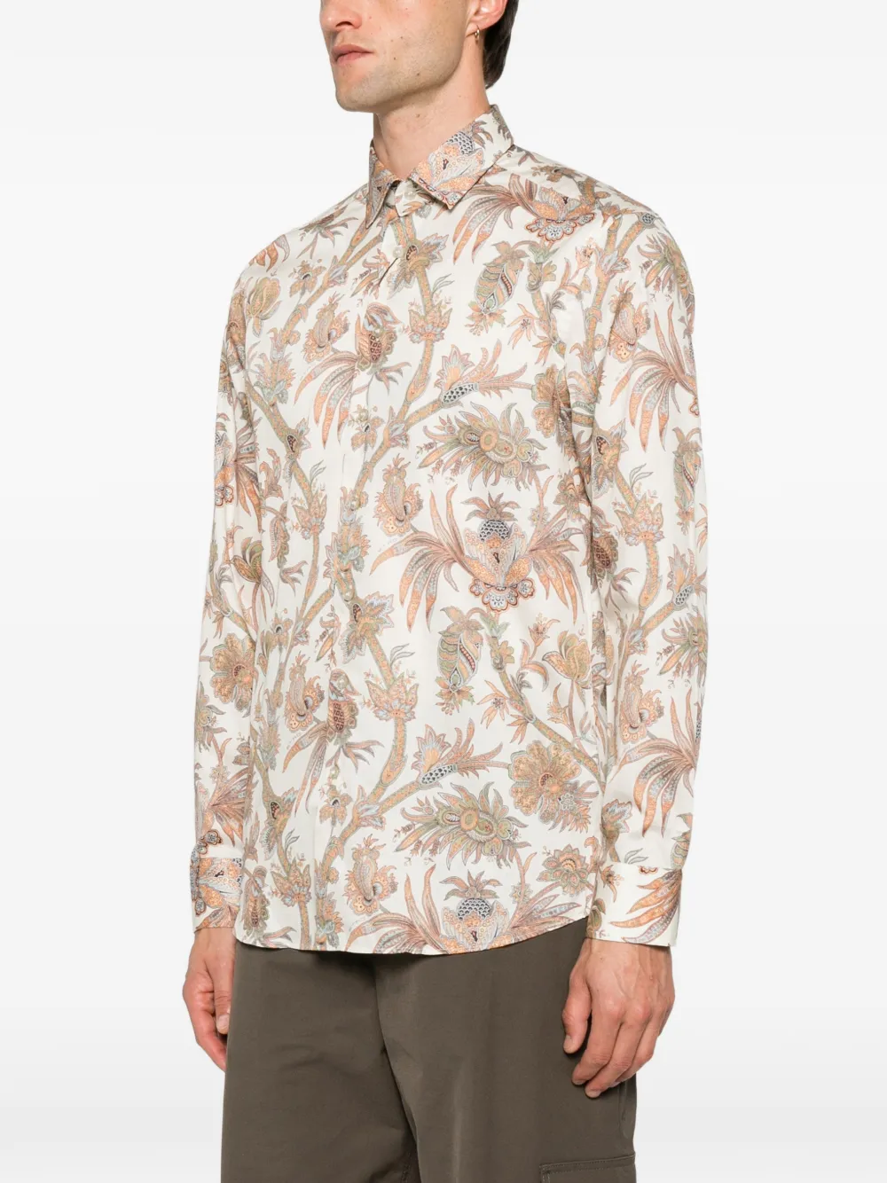 ETRO Overhemd met paisley-print Beige