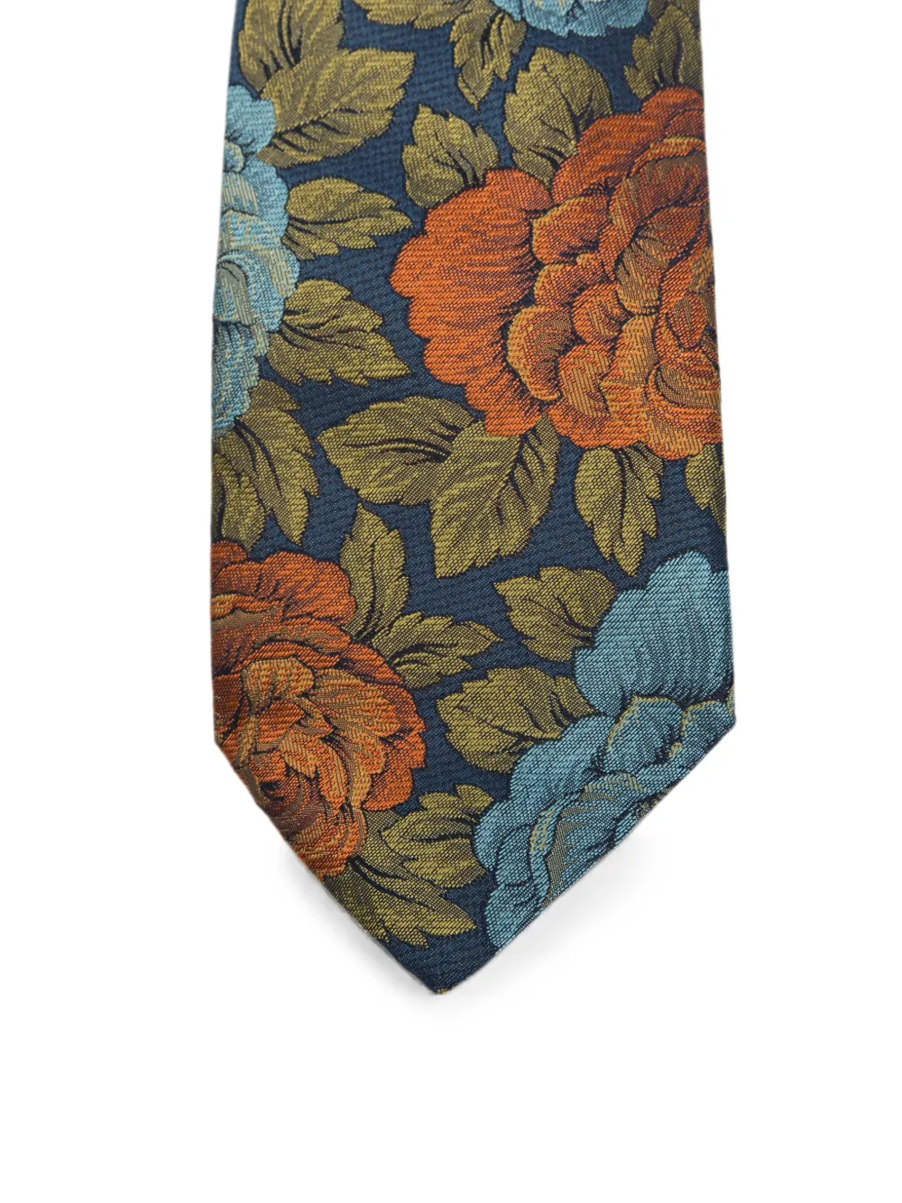 ETRO Stropdas met bloemen jacquard Blauw
