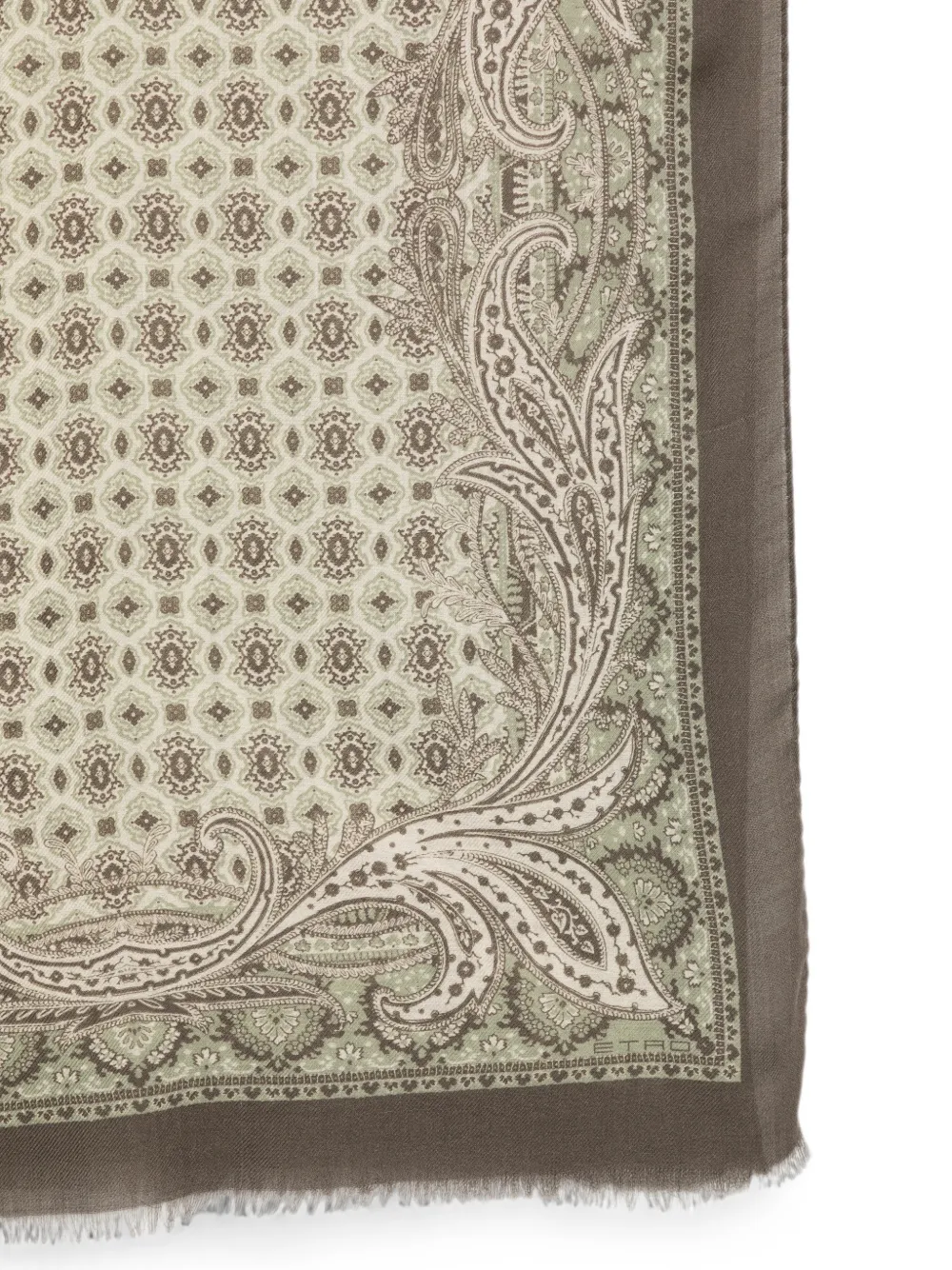 ETRO Sjaal met paisley-print Groen
