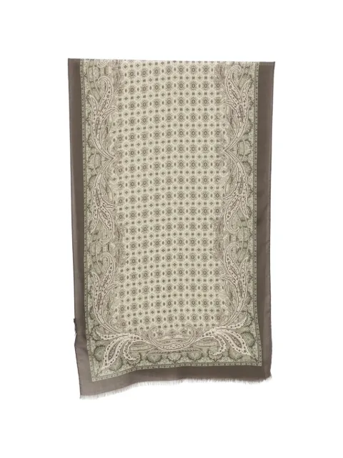 ETRO paisley-print fringed scarf