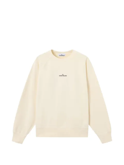 Stone Island logo-print long-sleeve sweater