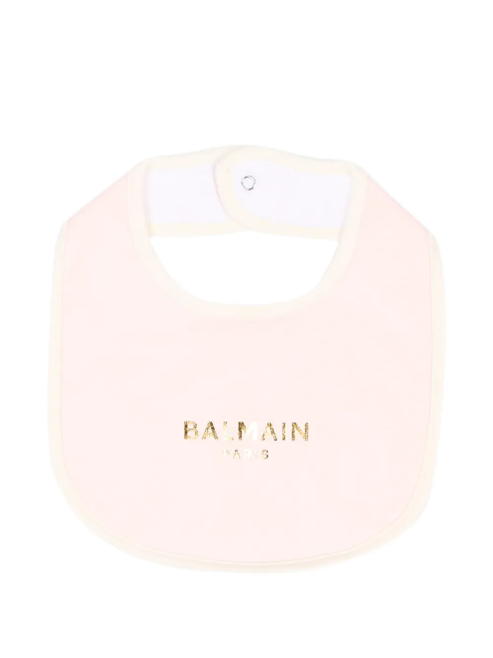 Balmain Kids Romperset met logo-print en strik-detail Beige