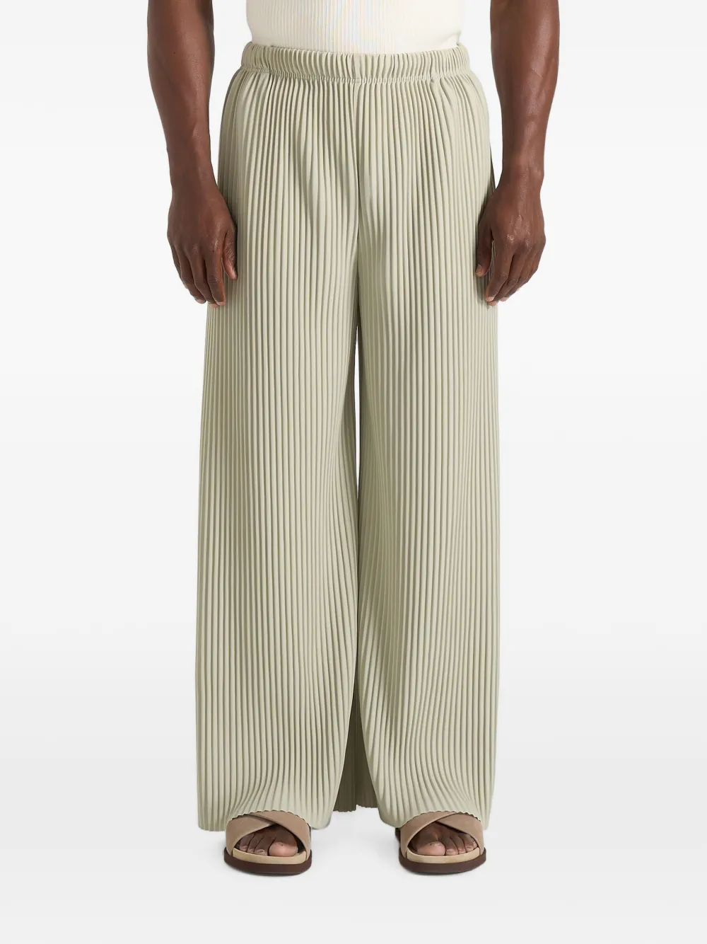 Manière De Voir Jonas pleated wide-leg trousers - Neutrals