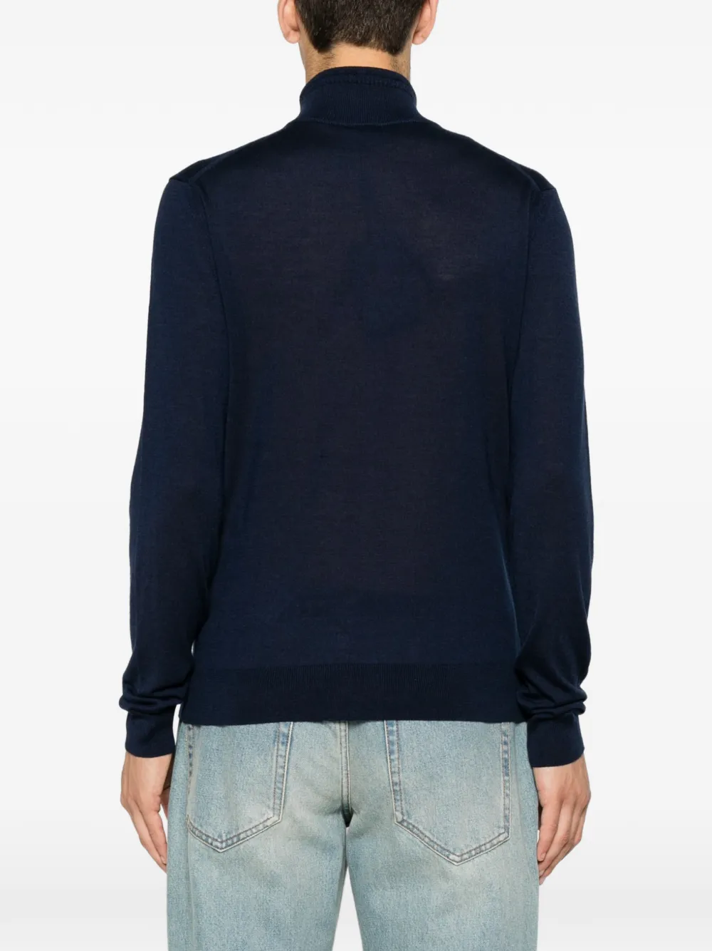ETRO Trui met geborduurd logo en rits Blauw