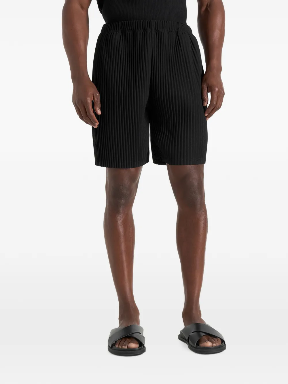 Manière De Voir Drew pleated shorts - Black