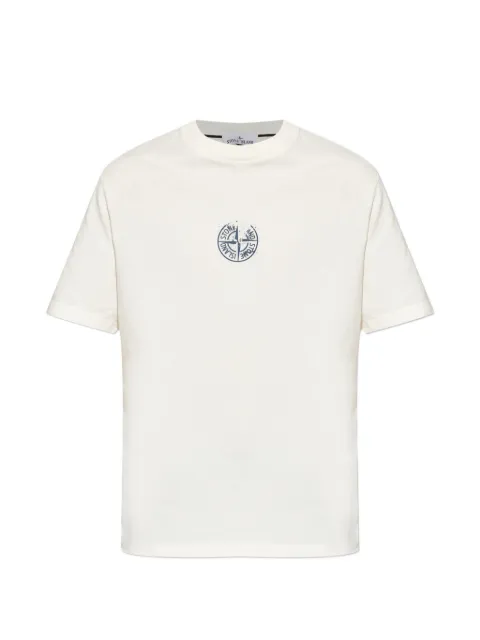 Stone Island logo-print cotton T-shirt