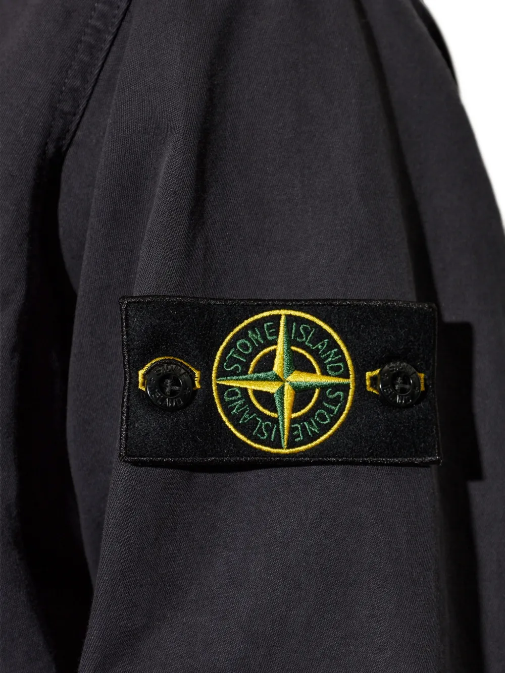 Stone Island Jack met logopatch Grijs