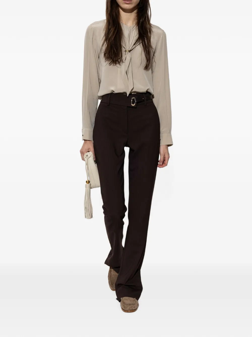 Max Mara Sponda suede loafers Bruin