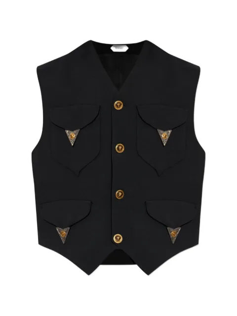 Versace chaleco con apliques