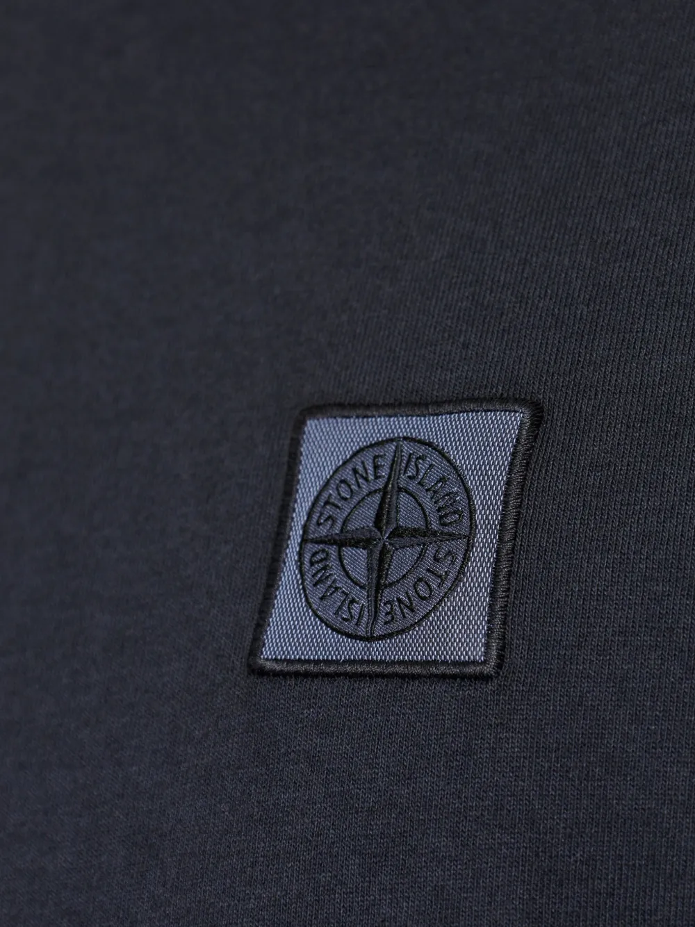 Stone Island T-shirt met logopatch en lange mouwen Blauw