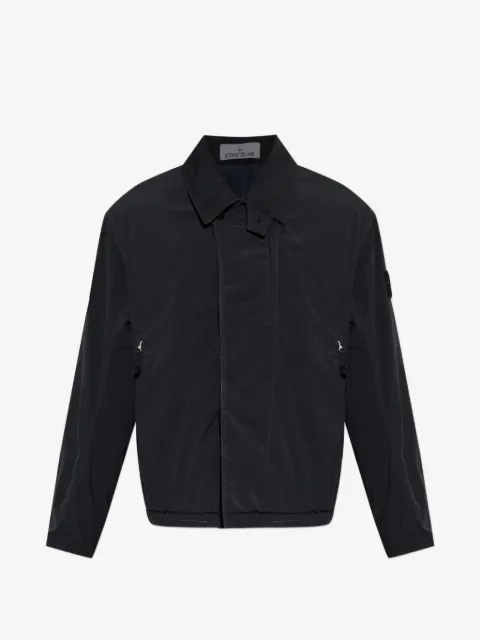 Stone Island logo-patch insulated jacket