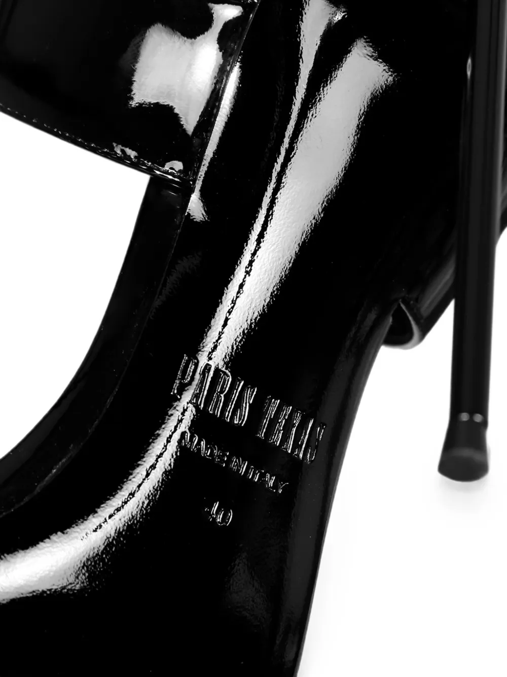 Paris Texas Lidia patent-leather sandals Zwart