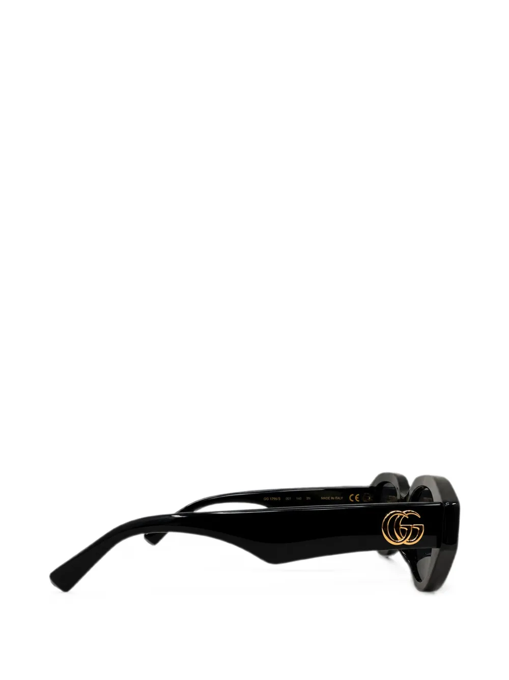Gucci Eyewear GG zonnebril met geometrisch montuur Zwart