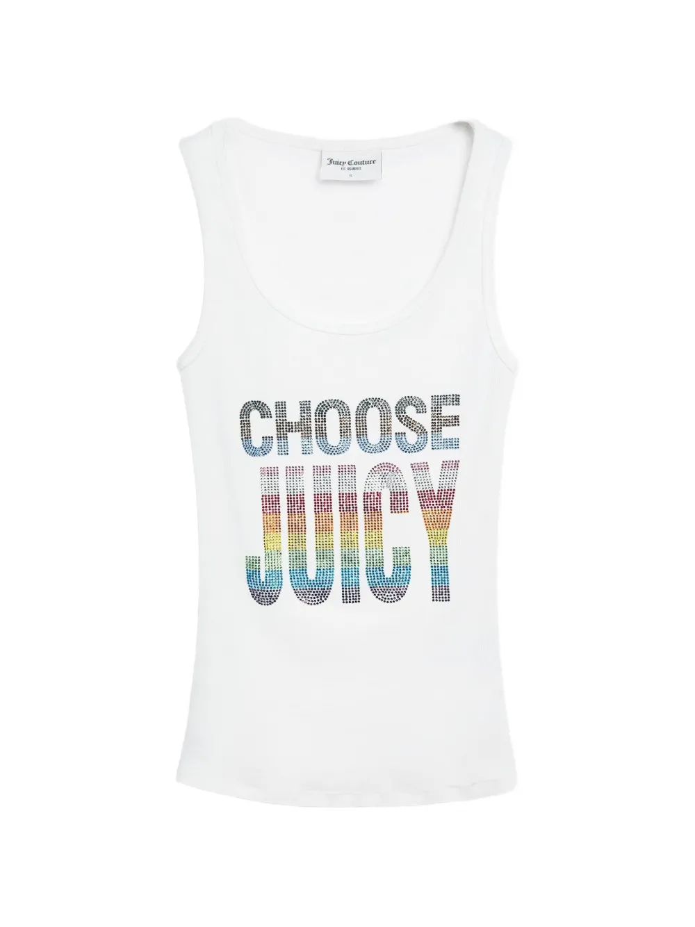 Juicy Couture Top con strass - Bianco