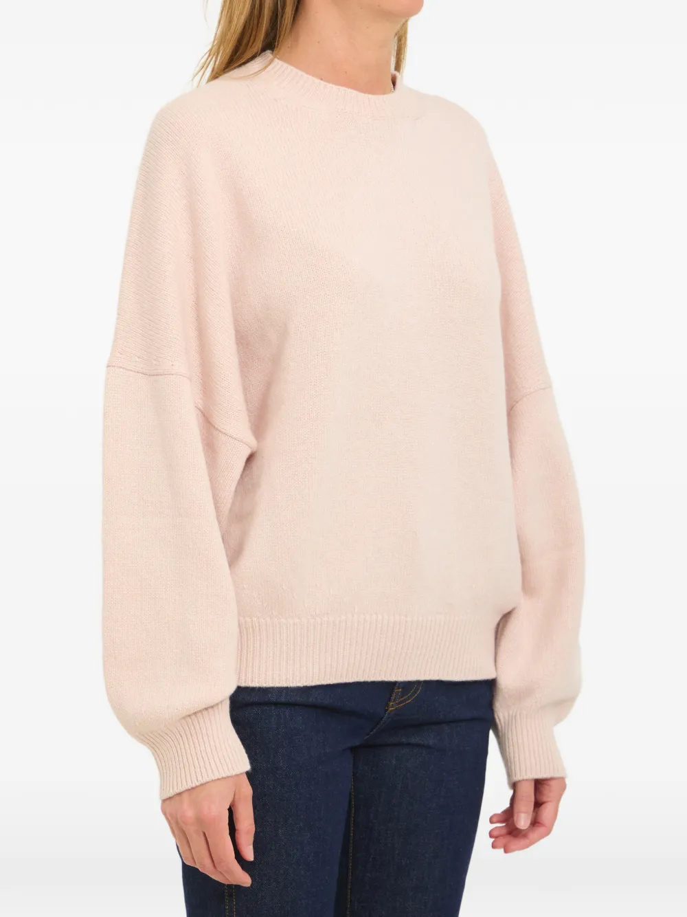 KHAITE Margaux kasjmier trui Roze