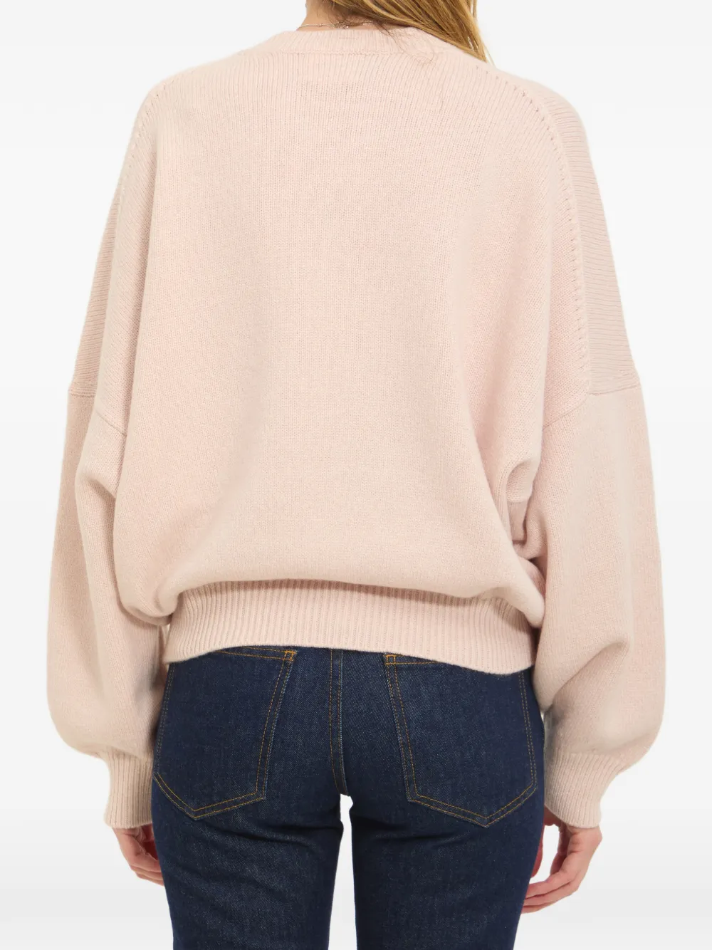 KHAITE Margaux kasjmier trui Roze