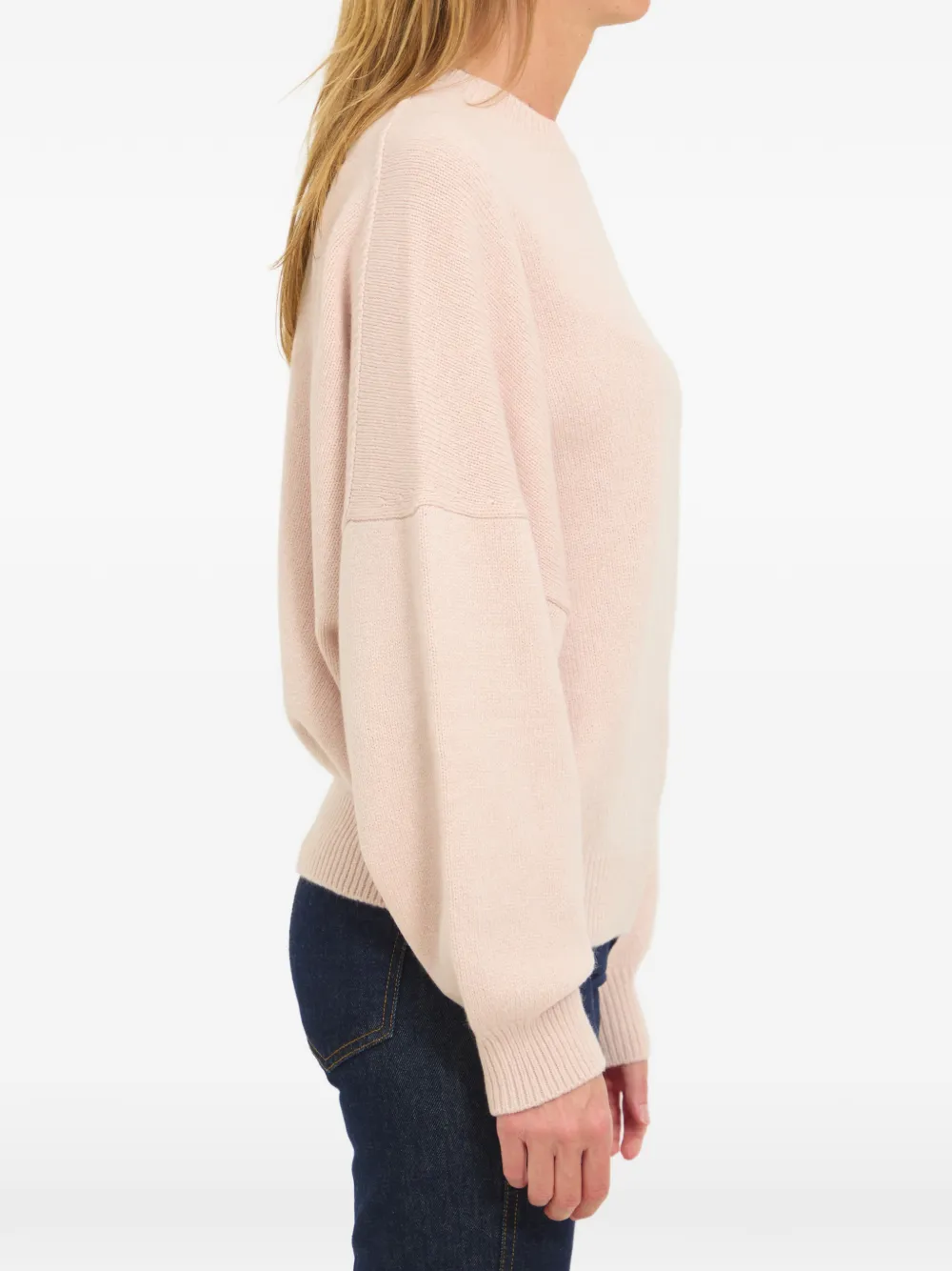 KHAITE Margaux kasjmier trui Roze