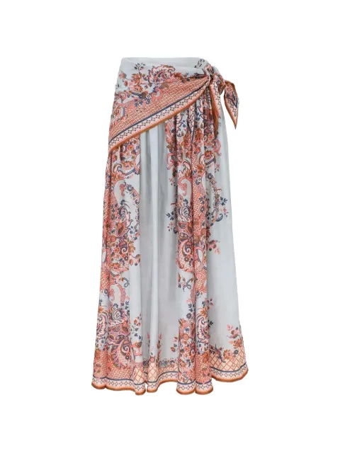 ZIMMERMANN Aster scarf midi skirt