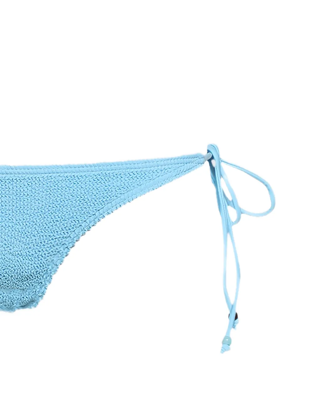 Bond-eye Bikinislip met kralen en gestrikte zijkant Blauw
