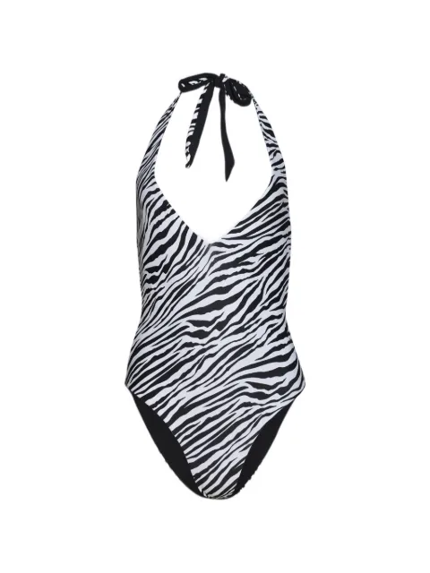 Bond-eye Andrea zebra-print swimsuit