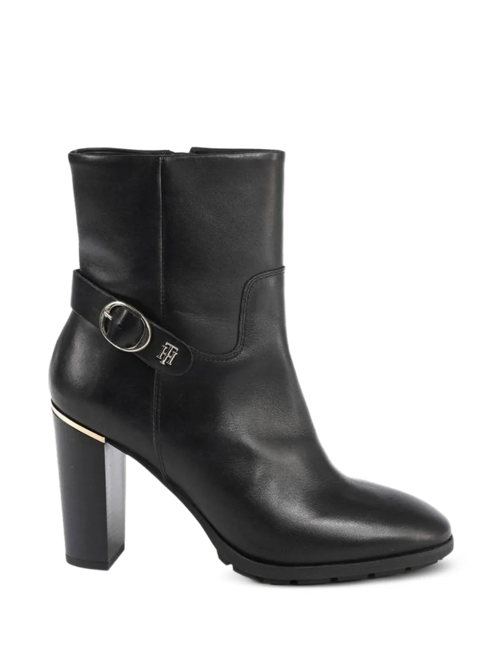 Tommy Hilfiger buckle-detail ankle boots Zwart