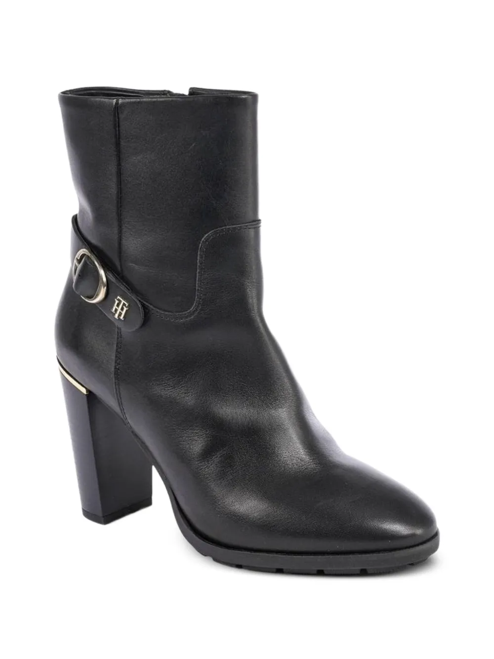 Tommy Hilfiger buckle-detail ankle boots Zwart