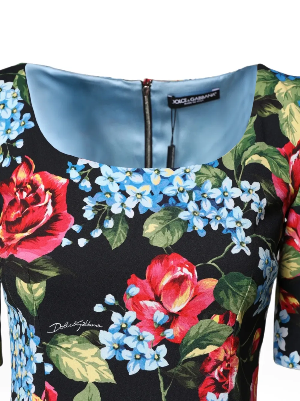 Dolce & Gabbana Blouse met bloemenprint Zwart