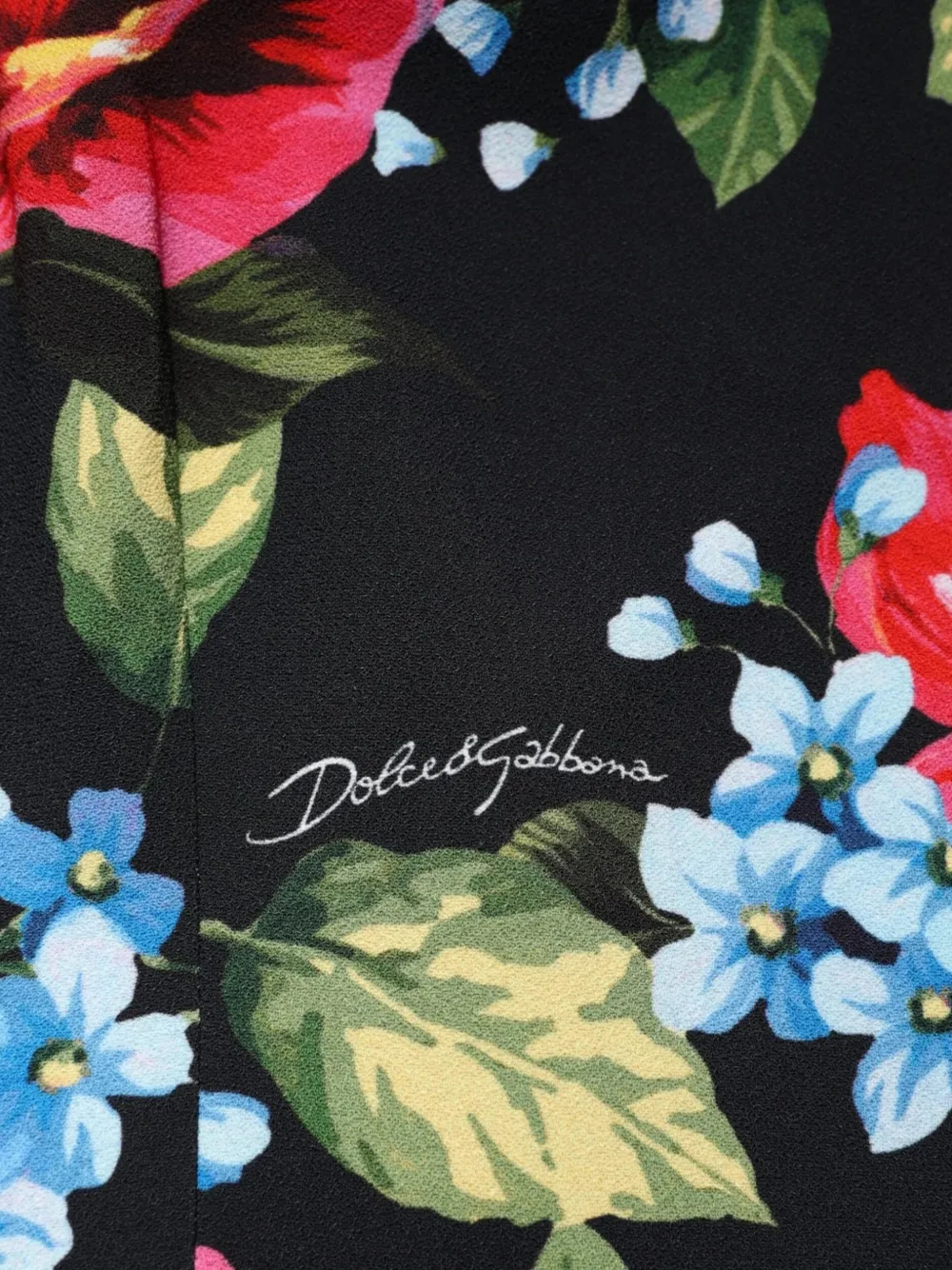 Dolce & Gabbana Blouse met bloemenprint Zwart