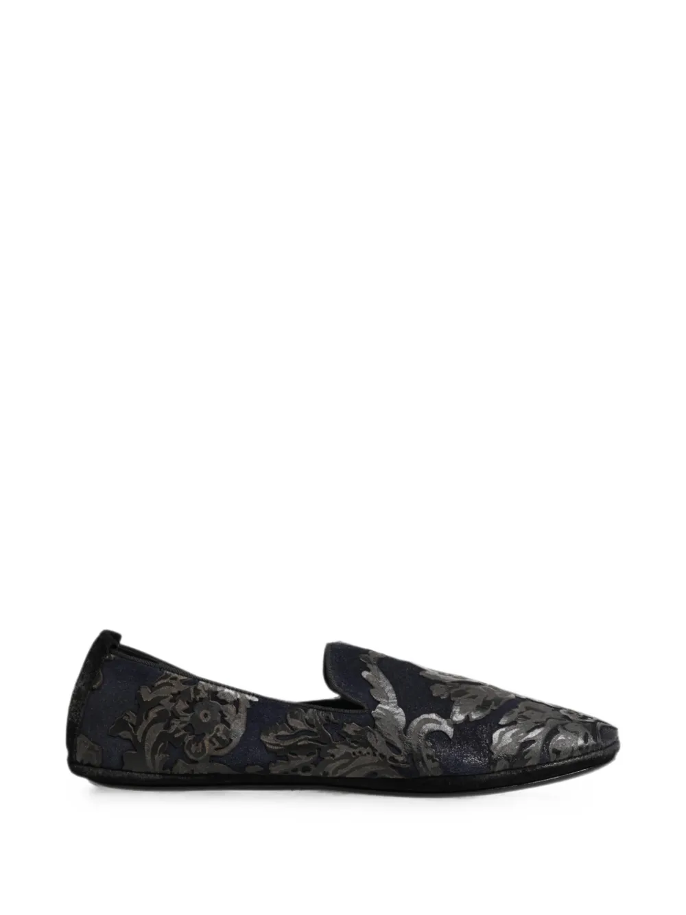 Dolce & Gabbana Loafer mit Blumenmuster - Blau