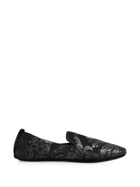 Dolce & Gabbana floral-jacquard loafers