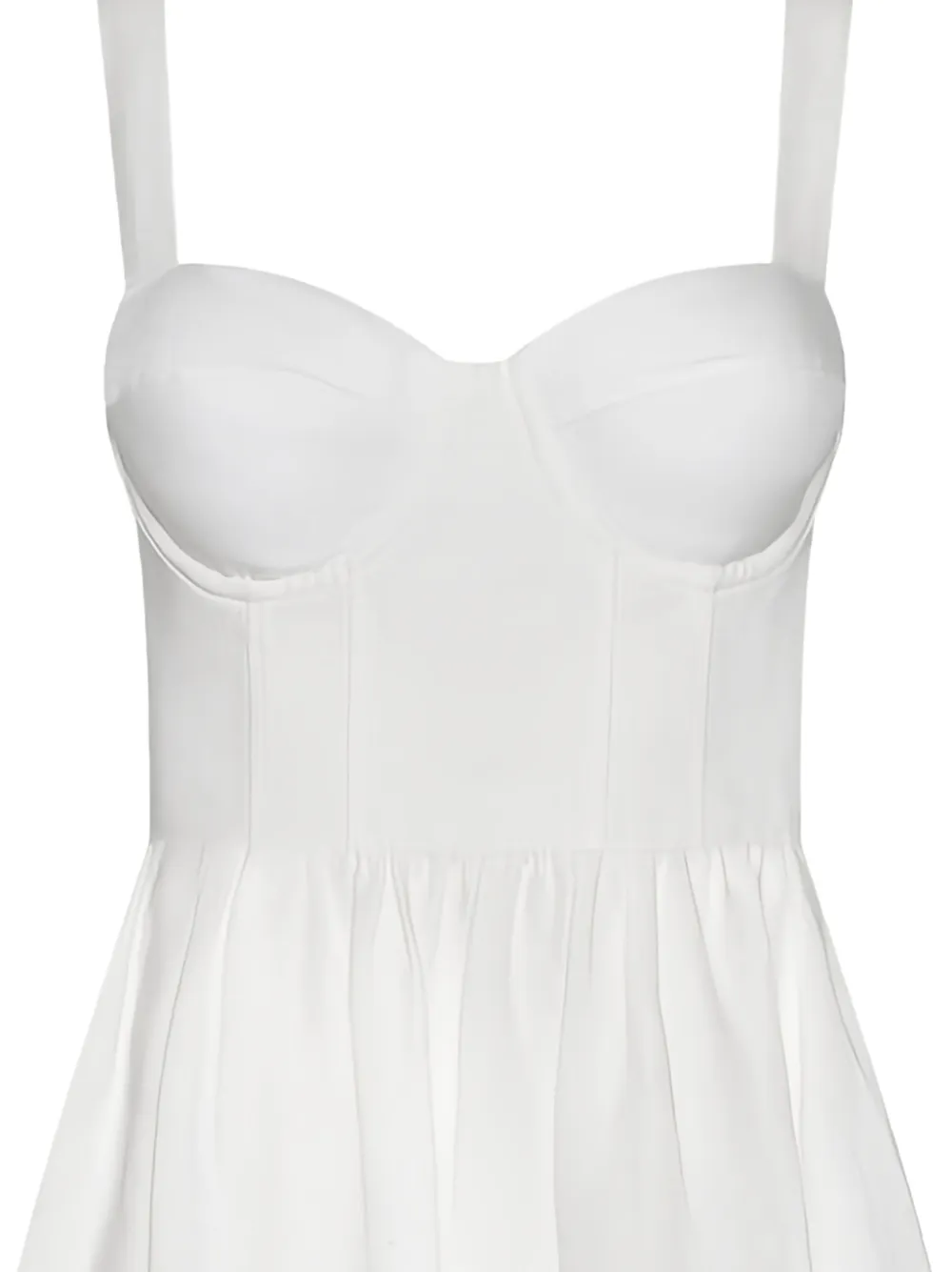 L'Agence Tiani bustier jurk Wit
