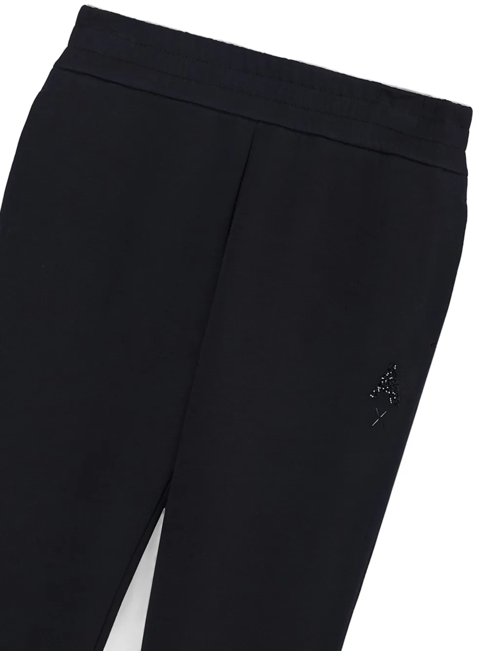 Armani Exchange Trainingsbroek met logo van stras Zwart