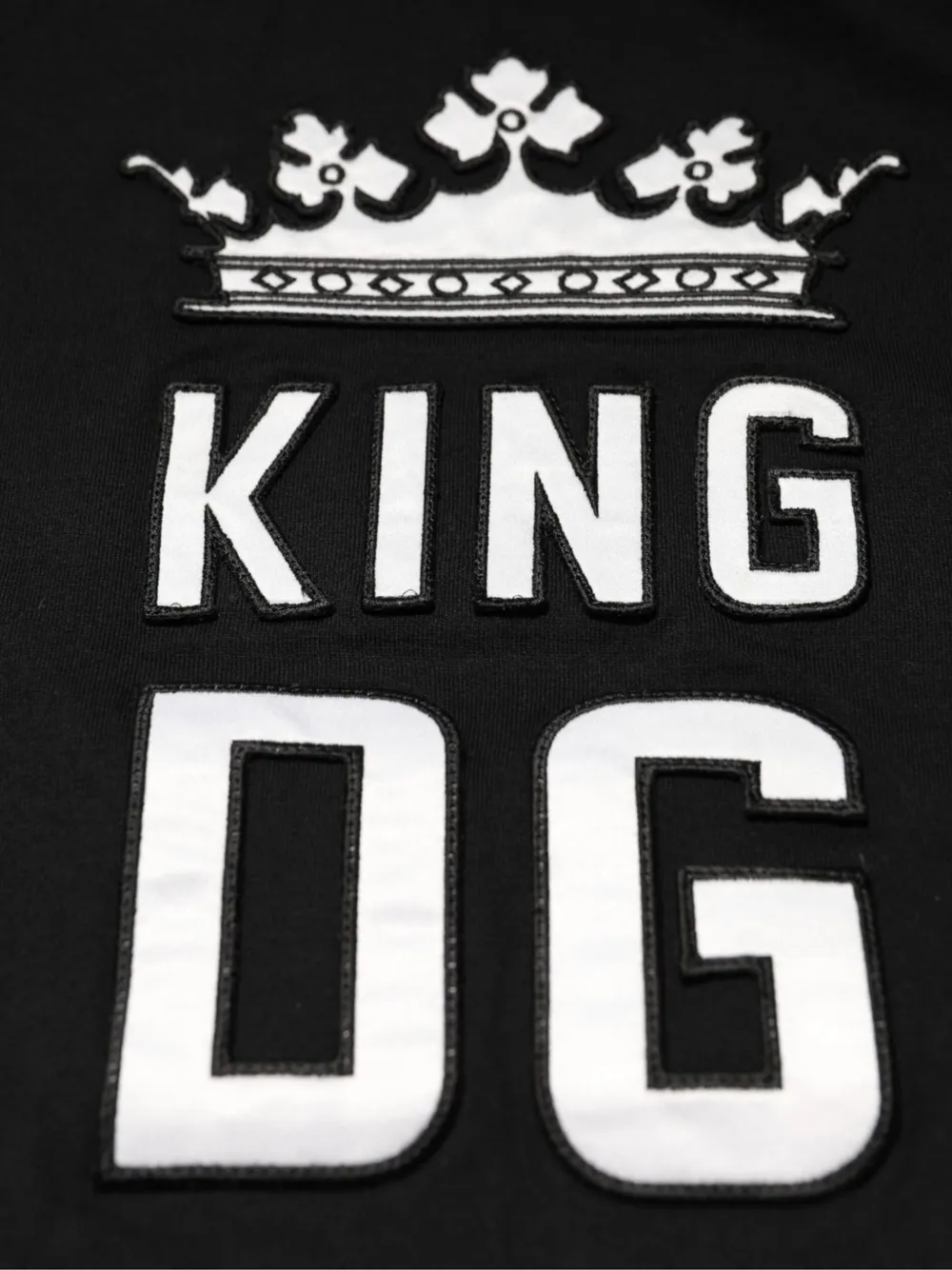 Dolce & Gabbana T-shirt met kroon-print en korte mouwen Zwart