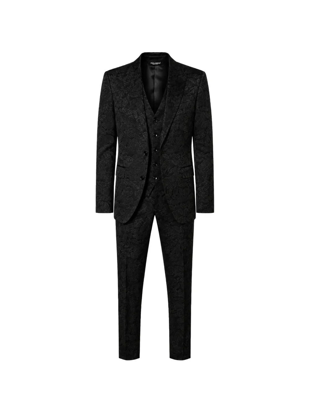 Dolce & Gabbana Completo Martini a fiori - Nero