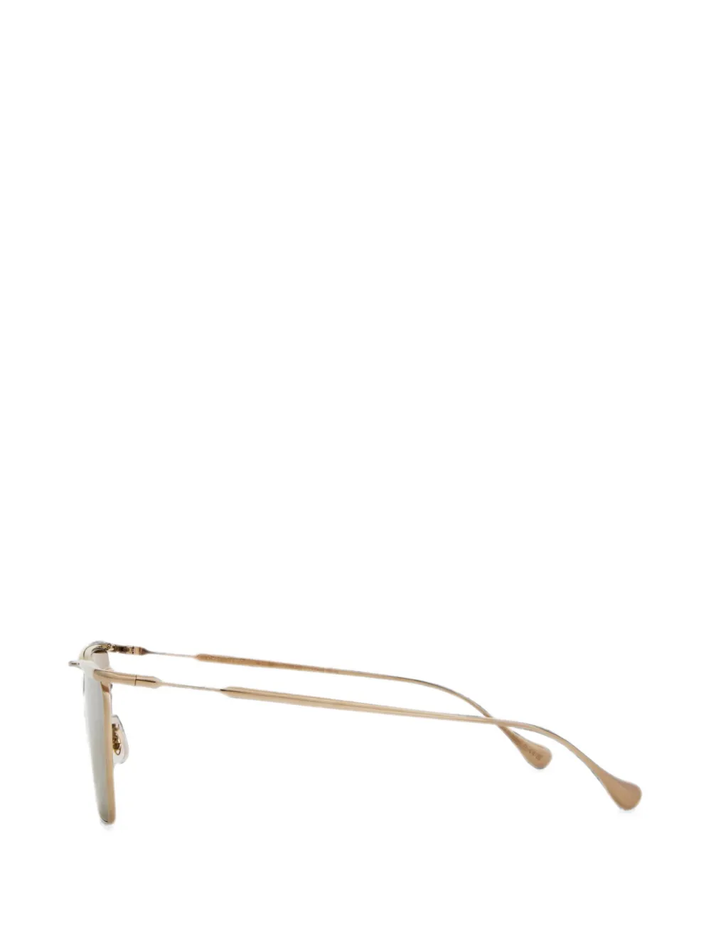 Jil Sander Wireframe zonnebril met geometrisch montuur Goud