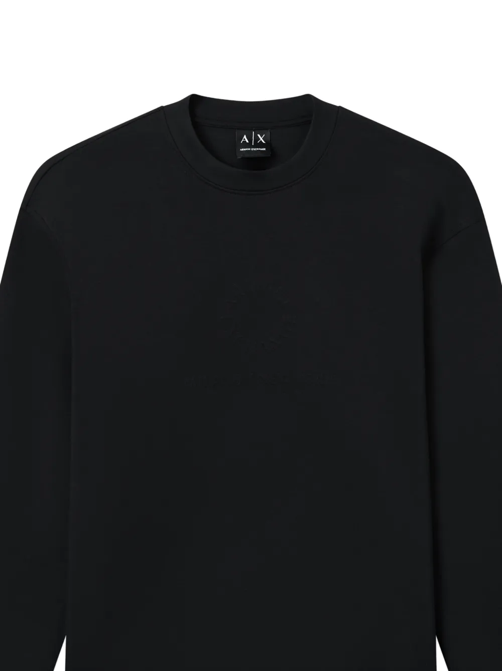 Armani Exchange Sweater met logo Zwart
