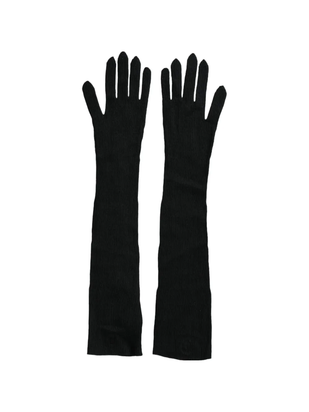 Dolce & Gabbana Ribgebreide handschoenen Zwart