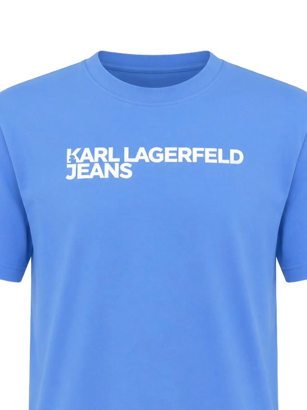 Karl Lagerfeld Jeans T-shirt met logoprint Blauw