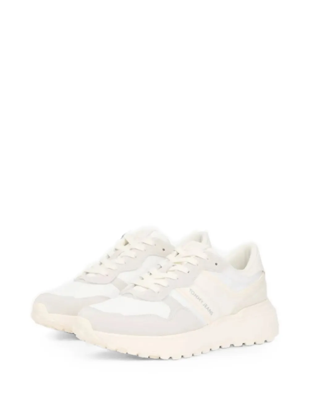 Tommy Hilfiger logo-print panelled sneakers Beige