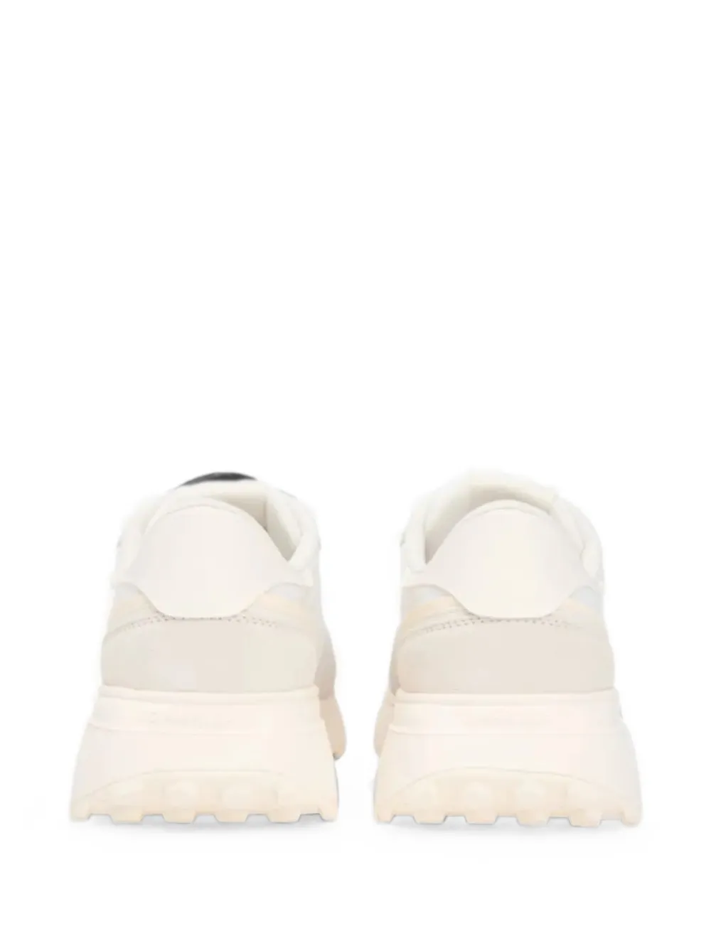Tommy Hilfiger logo-print panelled sneakers Beige