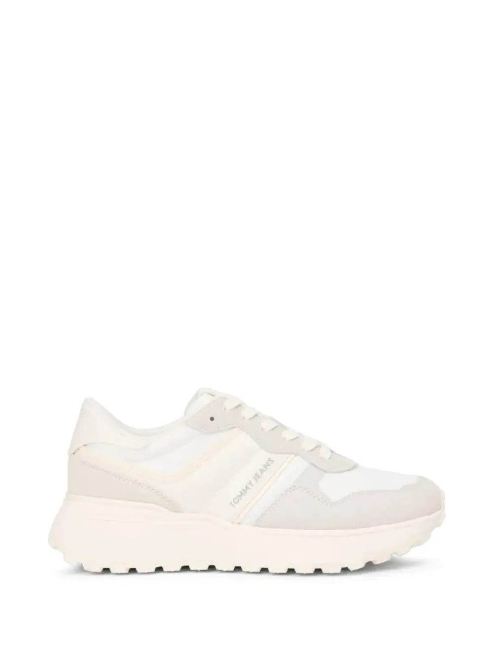 Tommy Hilfiger logo-print panelled sneakers Beige