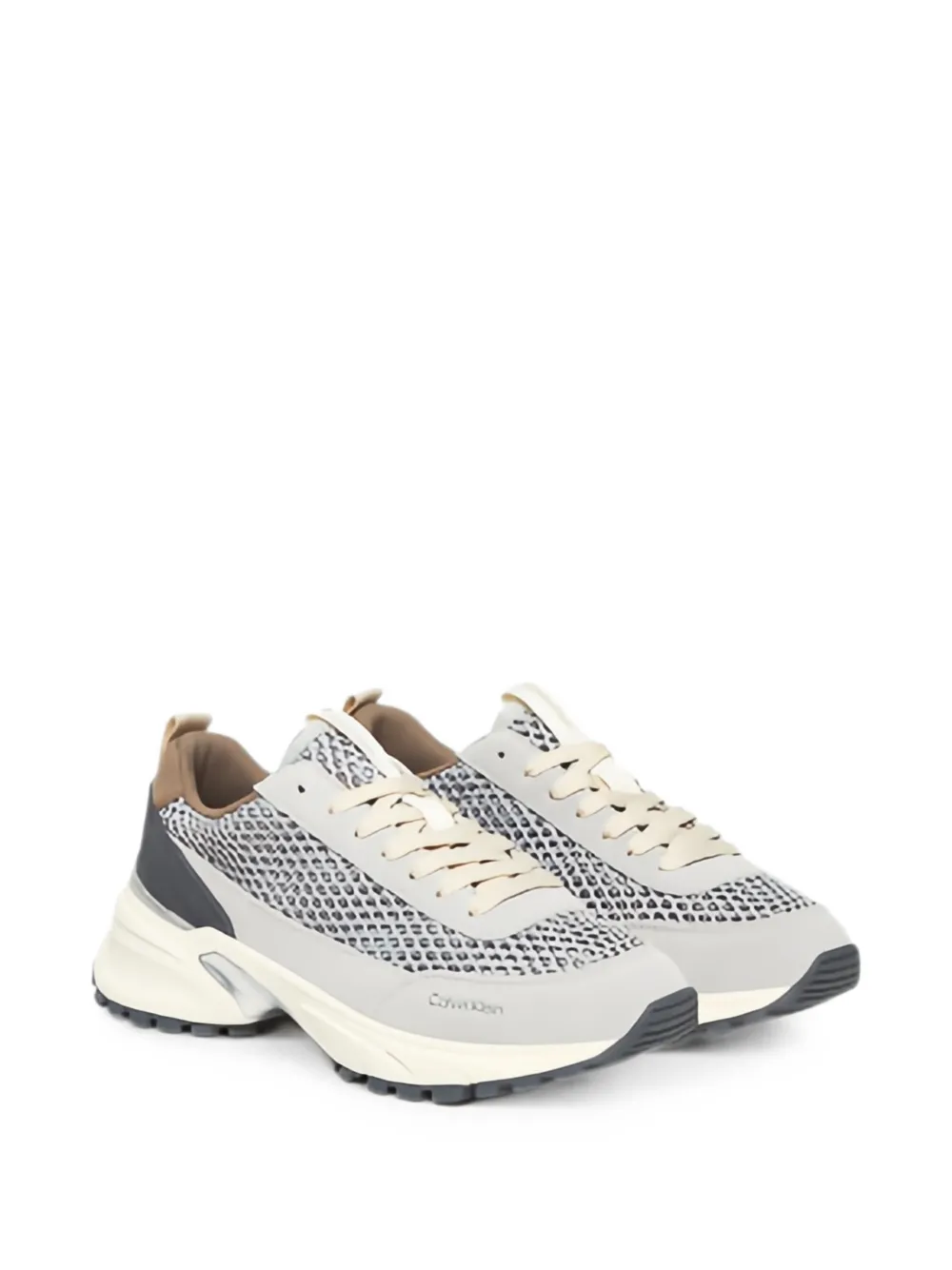 Calvin Klein mesh-panelled sneakers Grijs