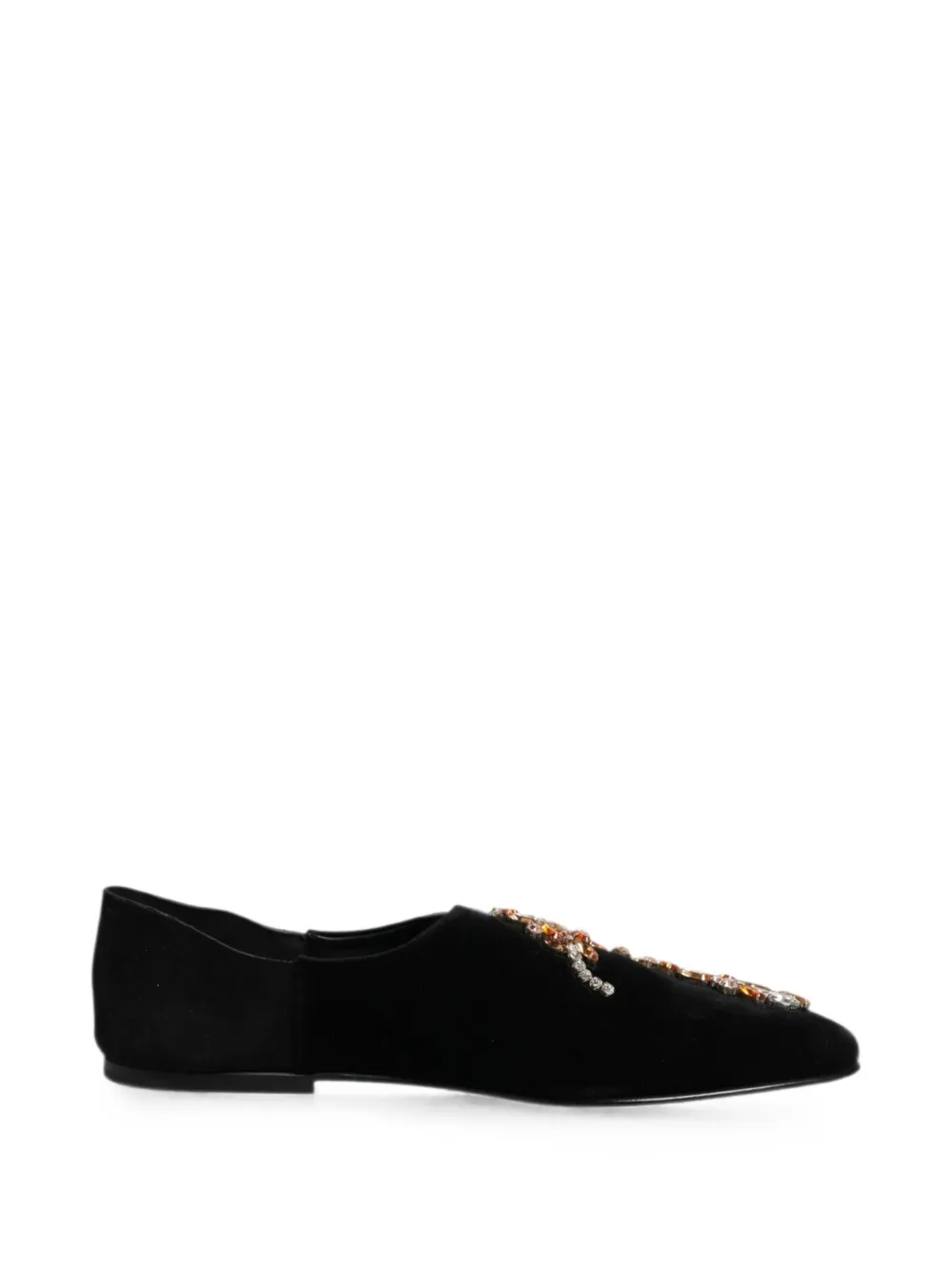 Dolce & Gabbana Mocassini con cristalli - Nero