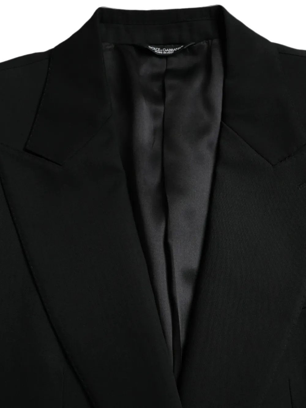 Dolce & Gabbana Wollen blazer met puntige revers Zwart