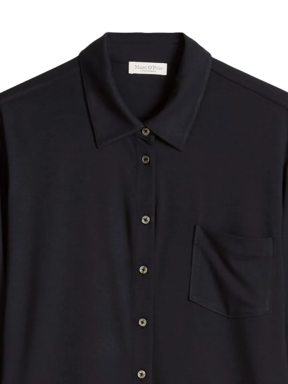 Marc O'Polo Blouse met borstzak Zwart