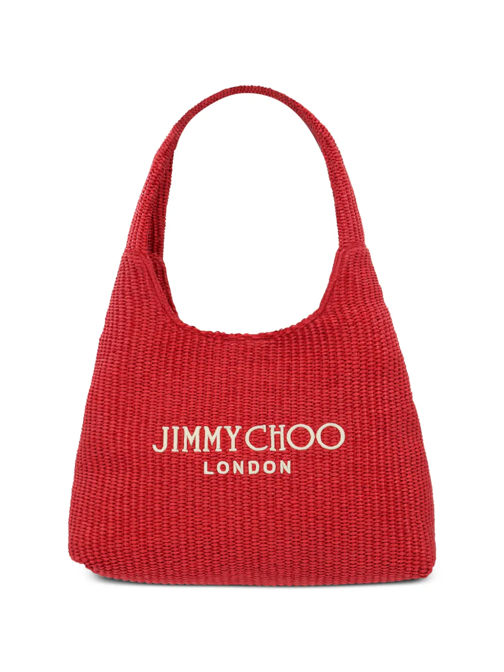 Jimmy Choo Shopper met geborduurd logo Rood