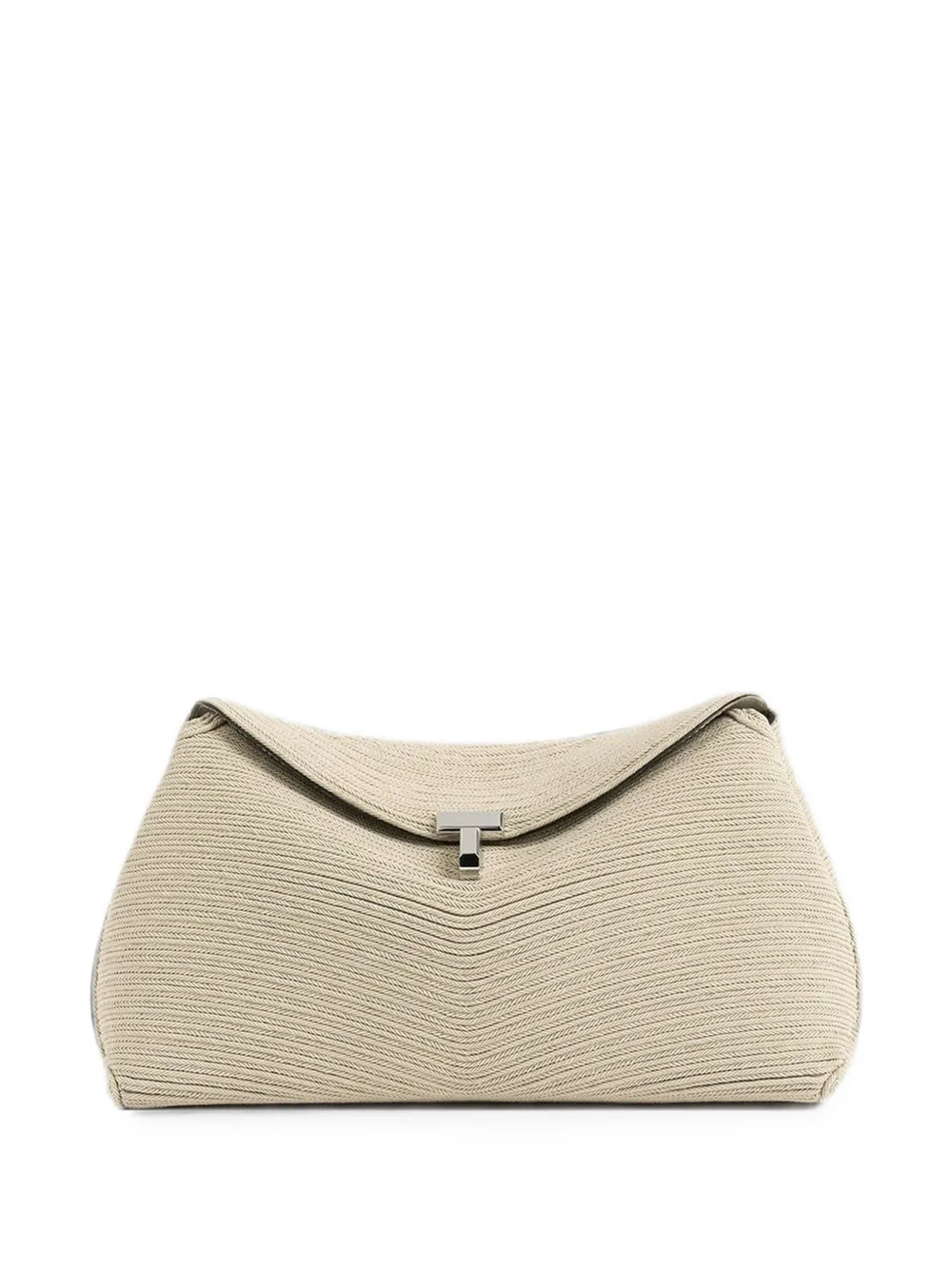 TOTEME mini T-Lock rope clutch bag - Toni neutri